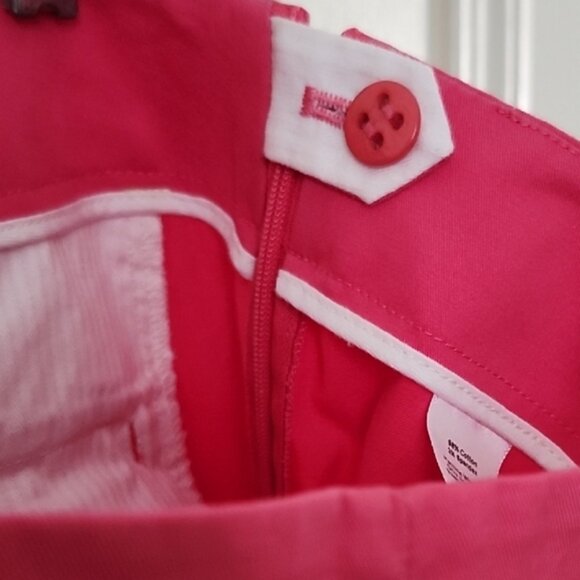 Talbots Pink Capris Vibrant Cotton Blend - Picture 6 of 7